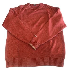 {NWOT Columbia Men’s Cotton V-Neck Sweater in Burgundy Size XL}